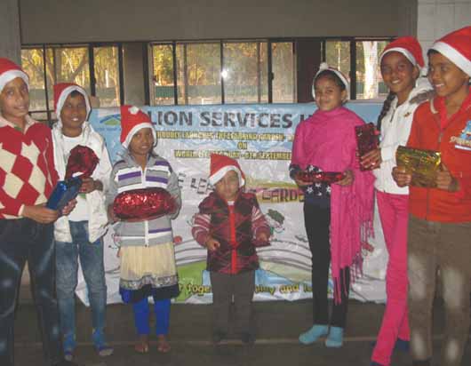 christmas Celebration with children of the sanitation staff