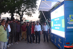 Awareness drive for waste segregation through LED Van in Prayagraj