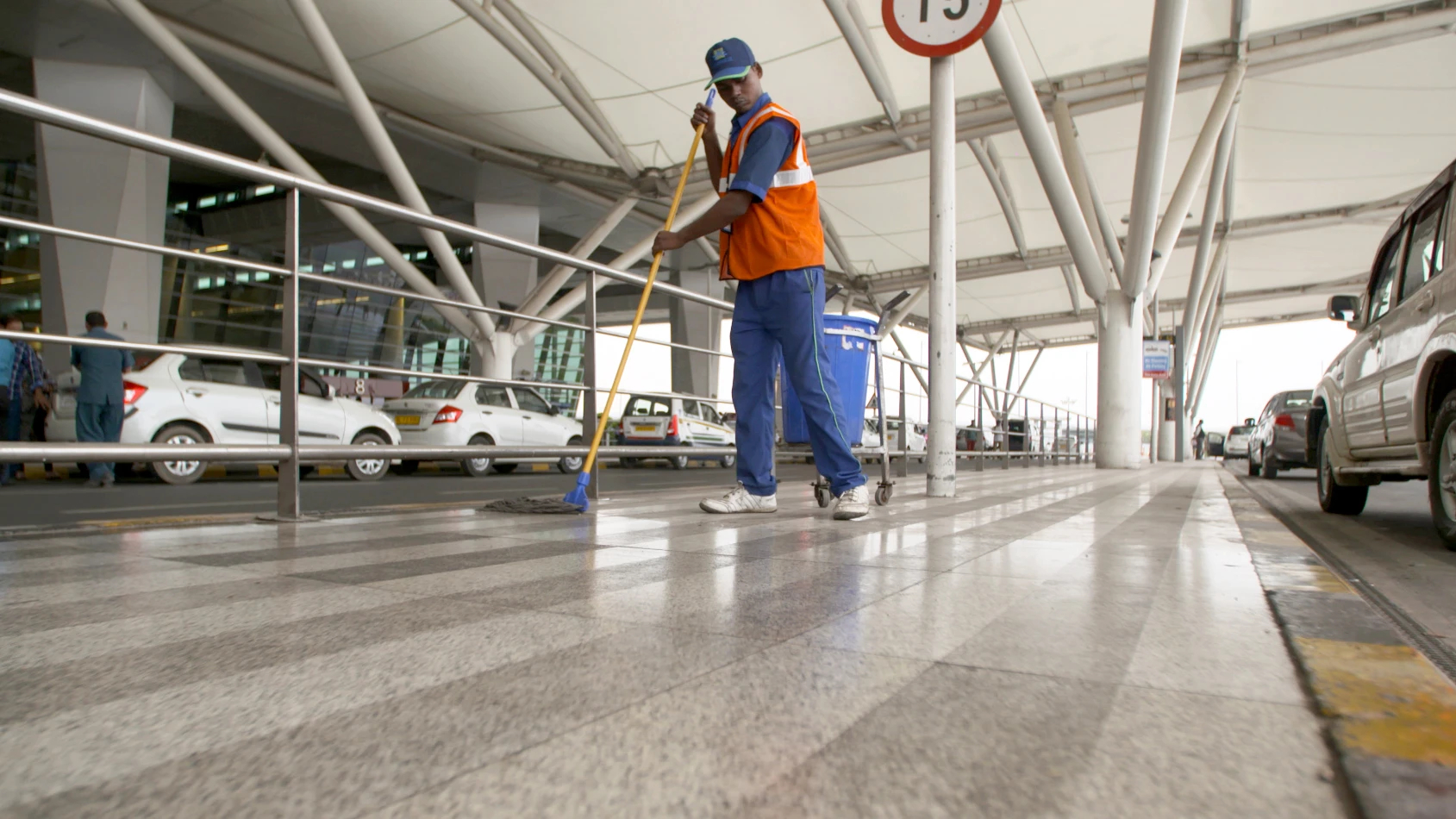 floor cleaning with mop. 